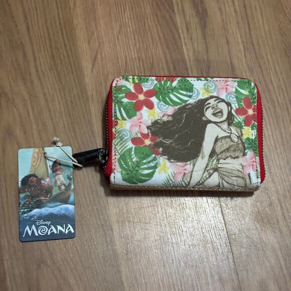 Disney Loungefly Moana Wallet NWT - Picture 1 of 3